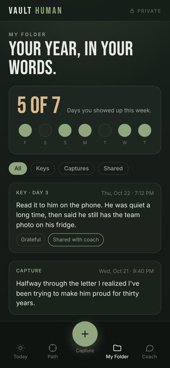 App screen: My Folder with your week