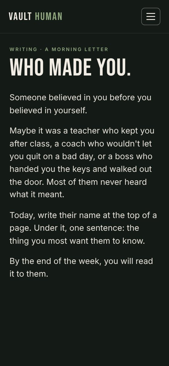 The morning letter for Who Made You on a phone